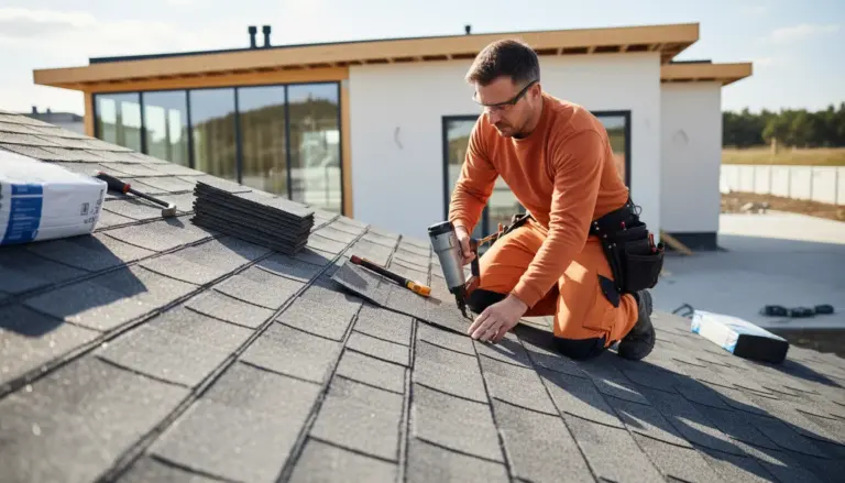 Asphalt shingle installation
