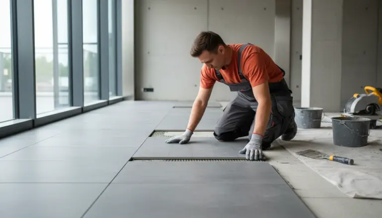 Ceramic tile installation