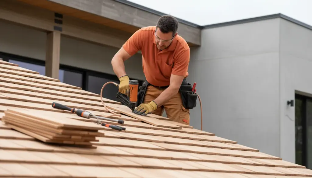Ramona Roofing wood shingle installation services - Ramona
